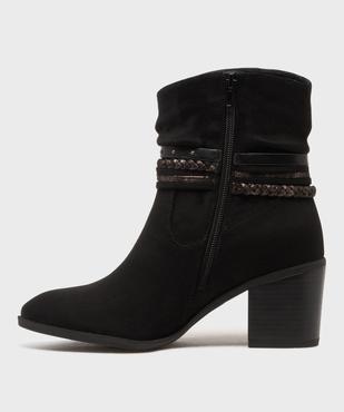 Boots en suédine femme - Emilia Rosa vue3 - EMILIA ROSA - GEMO