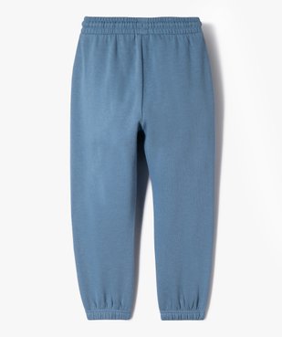 Pantalon de jogging uni avec taille élastique garçon vue3 - 1E PRIX BY GEMO - GEMO