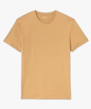 Tee-shirt à manches courtes et col rond homme vue4 - GEMO 4G HOMME - GEMO