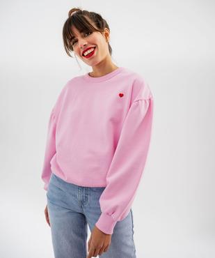 Sweat oversize avec manches froncées femme vue5 - GEMO(FEMME PAP) - GEMO