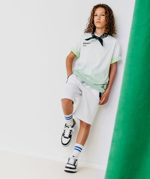 Bermuda en maille extensible et taille élastiquée garçon vue9 - GEMO (JUNIOR) - GEMO