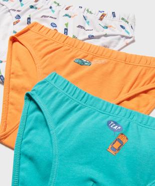 Slips en coton à motifs voitures garçon (lot de 3) vue2 - GEMO 4G GARCON - GEMO