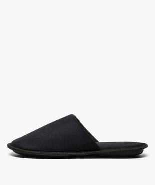 Chaussons homme forme mules velours avec liserés vue3 - GEMO(HOMWR HOM) - GEMO