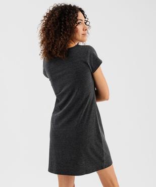 Chemise de nuit imprimée à manches courtes femme vue3 - GEMO 4G FEMME - GEMO
