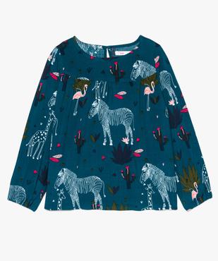 Blouse fille avec motifs animaux de la savane vue1 - GEMO (ENFANT) - GEMO