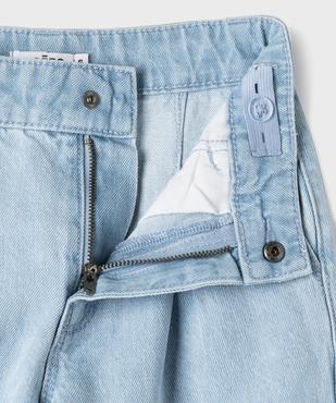 Jean wide leg à pinces avec taille ajustable fille vue2 - GEMO (ENFANT) - GEMO