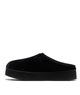 Chaussons sabot en velours sur semelle plateforme femme - Isotoner vue3 - ISOTONER - GEMO