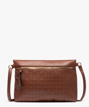 Sac femme pochette avec devant embossé vue1 - GEMO (ACCESS) - GEMO