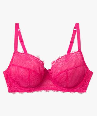 Soutien-gorge emboitant à armatures en dentelle grande taille vue4 - GEMO(HOMWR FEM) - GEMO