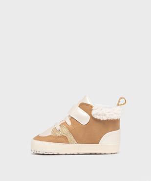 Chaussons de naissance à paillettes bébé fille - LuluCastagnette vue3 - LULUCASTAGNETTE - GEMO