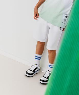 Bermuda en maille extensible et taille élastiquée garçon vue8 - GEMO (JUNIOR) - GEMO