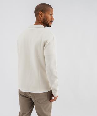 Blouson col chemise zippé homme vue3 - GEMO (HOMME) - GEMO