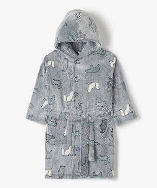 Robe de chambre garçon avec capuche et motifs renards vue1 - GEMO (ENFANT) - GEMO