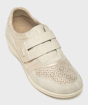 Derbies confort look sport à bride scratch femme vue5 - G'FLEX - GEMO