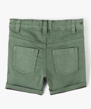Short bébé garçon en toile colorée extensible vue3 - GEMO(BEBE DEBT) - GEMO