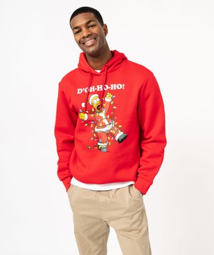 Sweat de Noël imprimé Homer homme - Les Simpson vue1 - SIMPSONS - GEMO
