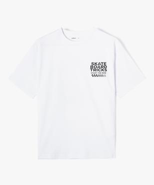 Tee-shirt à manches courtes à motif skate garçon vue1 - GEMO (JUNIOR) - GEMO