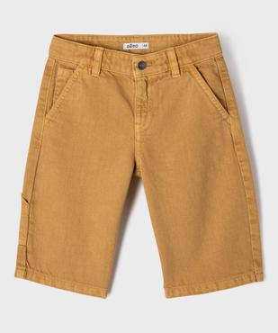 Bermuda skater multipoche en coton garçon vue3 - GEMO 4G GARCON - GEMO