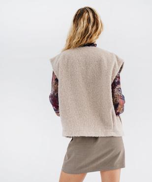 Gilet sans manches coupe oversize femme vue3 - GEMO(FEMME PAP) - GEMO