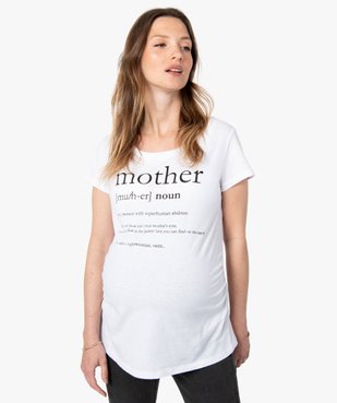 Tee-shirt de grossesse avec inscription XXL vue1 - GEMO (MATER) - GEMO