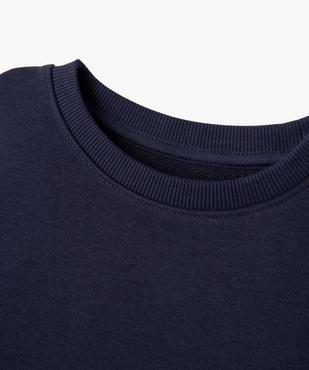 Sweat uni en maille bouclette garçon vue3 - GEMO (ENFANT) - GEMO