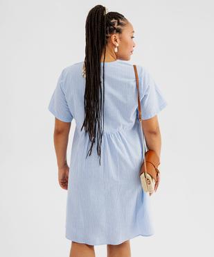 Robe à rayures en coton femme grande taille vue3 - GEMO (G TAILLE) - GEMO