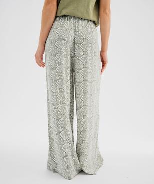 Pantalon de pyjama fluide imprimé femme vue1 - GEMO 4G FEMME - GEMO