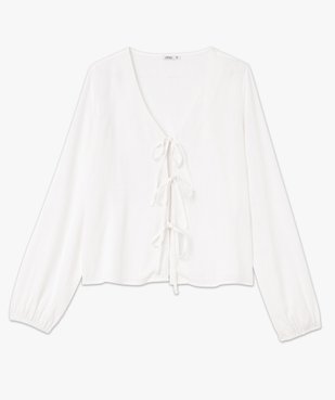 Blouse manches longues à nouettes femme vue4 - GEMO(FEMME PAP) - GEMO