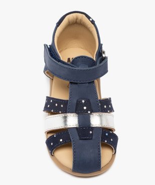 Sandales bébé fille dessus cuir à contrefort fermé – NA! vue5 - NA! - GEMO