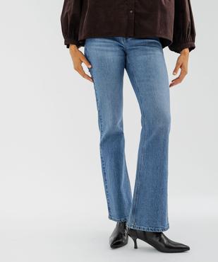 Jean bootcut taille haute femme vue1 - GEMO 4G FEMME - GEMO