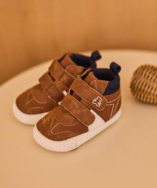 Chaussons de naissance look boots à scratch bébé - LuluCastagnette vue6 - LULU CASTAGNETTE GEMO FOR GOOD - GEMO