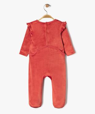 Pyjama de Noël en velours doux imprimé bébé vue3 - GEMO(BB COUCHE) - GEMO