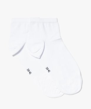 Socquettes femme en maille fine (lot de 2) vue1 - GEMO(HOMWR FEM) - GEMO