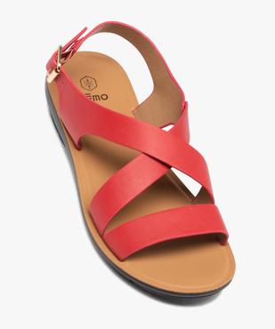 Sandales femme confort unies à semelle amortissante vue5 - GEMO (CONFORT) - GEMO