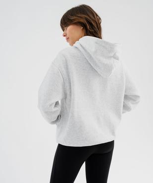 Sweat à capuche en molleton uni femme vue5 - GEMO 4G FEMME - GEMO