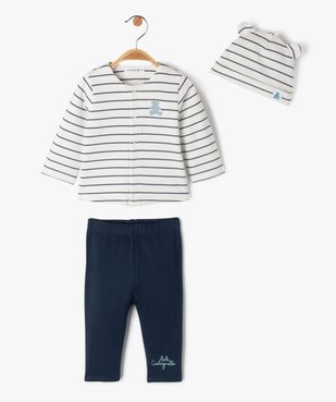 Ensemble 3 pièces bébé - LuluCastagnette vue2 - LULUCASTAGNETTE - GEMO