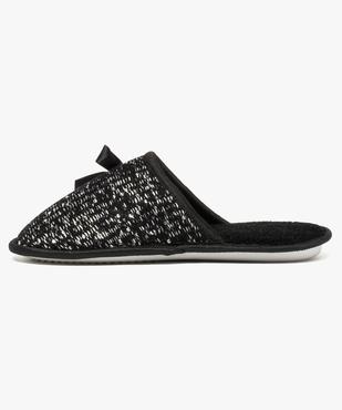 Mules plates avec noeud et sequins vue3 - GEMO(HOMWR FEM) - GEMO