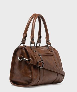 Sac à main verni mat à clous et bandoulière amovible femme vue2 - GEMO (ACCESS) - GEMO