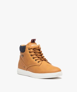 Boots garçon unies à lacets avec détail en denim - Redskins vue2 - REDSKINS - GEMO
