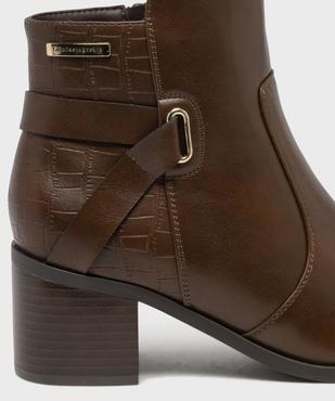  Boots à talon bi-matières femme - LuluCastagnette vue6 - LULUCASTAGNETTE - GEMO