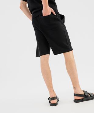 Bermuda en coton nid d'abeille à taille élastiquée homme vue3 - GEMO 4G HOMME - GEMO