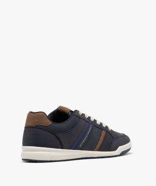 Baskets basses à lacets et jeu de matières homme vue5 - URBAN STEPS - GEMO
