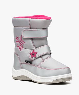 Bottes après-ski fille avec fermeture scratch vue2 - GEMO (EQUIPT) - GEMO