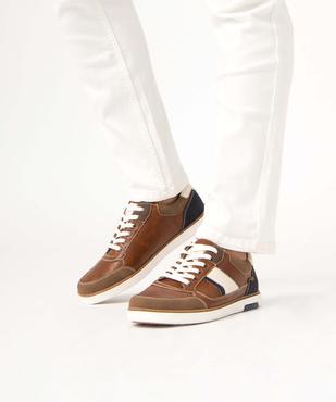 Baskets homme citadines à lacets vue1 - GEMO (CASUAL) - GEMO