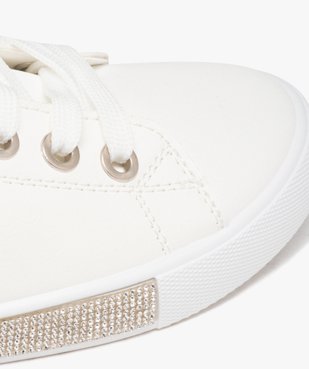 Baskets femme unies style rétro avec semelle à strass vue6 - SANS MARQUE - GEMO