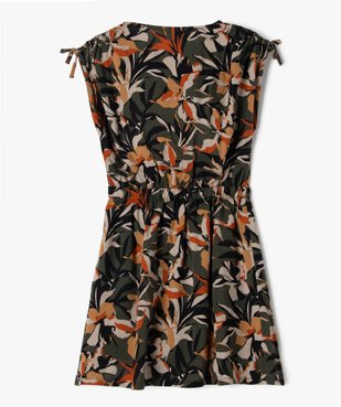 Robe en viscose à motif feuillage fille vue3 - GEMO (ENFANT) - GEMO