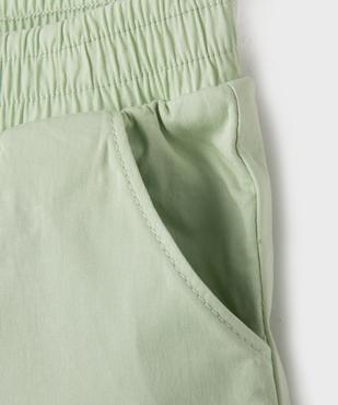 Short ample avec taille élastique en coton stretch fille vue2 - GEMO (ENFANT) - GEMO