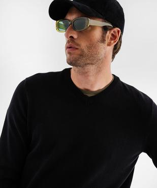 Pull fin à col V en coton homme vue6 - GEMO 4G HOMME - GEMO