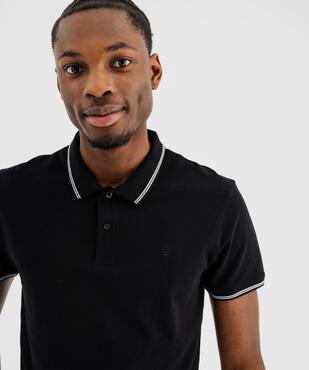 Polo manches courtes en coton homme vue2 - GEMO 4G HOMME - GEMO