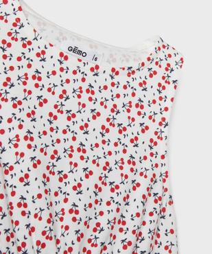 Robe sans manches à motifs fleuris fille vue2 - GEMO (ENFANT) - GEMO